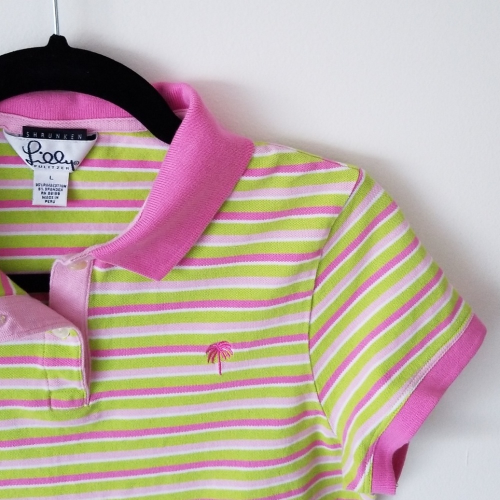 🆕️Lilly Pulitzer Palm Beach Shrunken Polo Size L